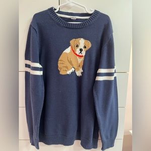 Boys Size 10 Janie and Jack bulldog sweaterToo Cute